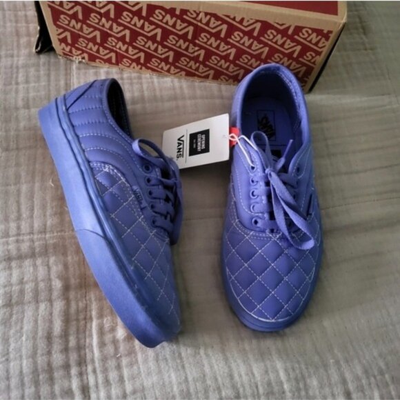 Vans Opening Ceremony Women Size 8 Authentic Quilted Baja Blue Gf 112025 - Picture 3 of 8
